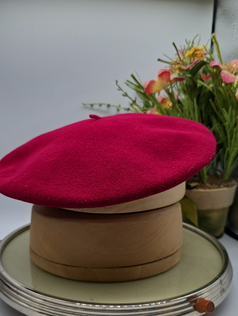 Kangol Raspberry Wool Beret